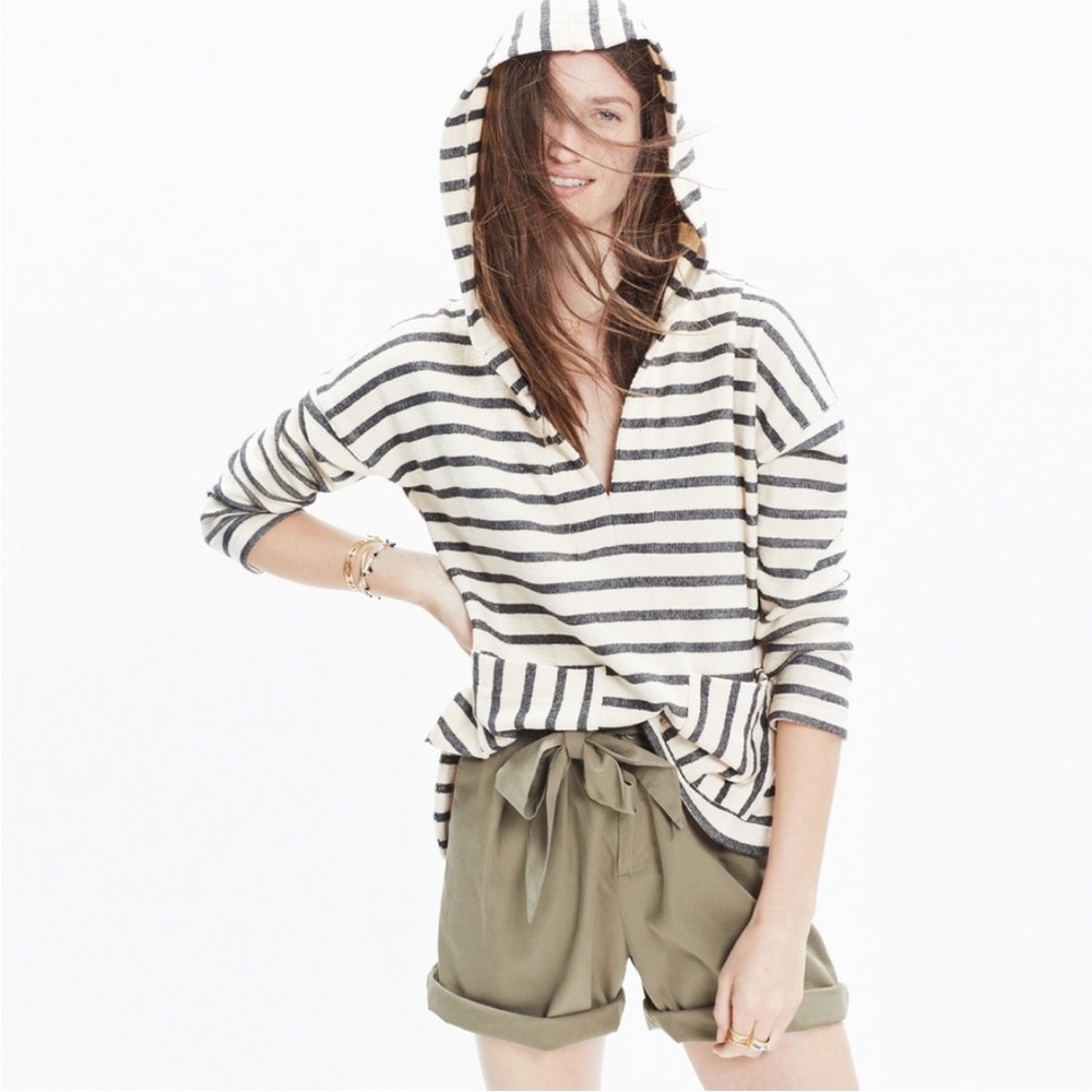 Madewell Striped Context hoodie